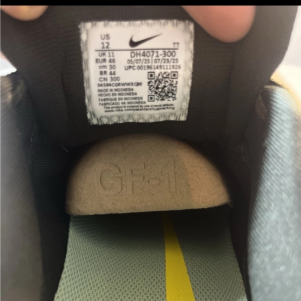 Nike Air Zoom Pegasus 39 Cargo Khaki Running Men's Shoe Size 12 DH4071-300​ - Picture 9 of 10